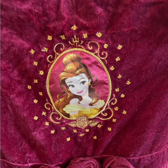 Belle's Beauty and The Beast red velvet holiday dress size 5/6 - Picture 2 of 4